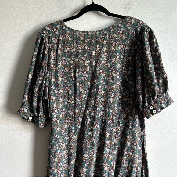Free People Provence Green Floral Print Dress - Picture 7 of 12